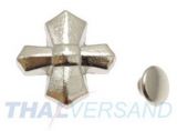 10er Pack Ziernieten Kreuz Ornament #22 Motivnieten Ledernieten