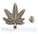 100er Pack Ziernieten Hanfblatt #04 Motivnieten Ledernieten