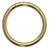 10er Pack Rundringe 25 x 3,5mm Stahl, Gold vermessingt O-Ringe