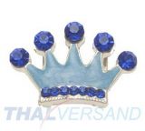 Strassmotiv -Krone Blau - zum Aufschieben 16mm- Strass Motiv #28