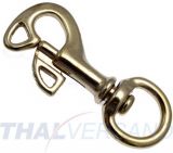10er Pack Karabinerhaken Messing 20x91mm Butterfly Taucherhaken