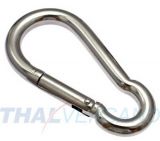 Feuerwehr Karabinerhaken 50mm x 5mm Edelstahl rostfrei Karabiner