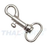 10er Pack Karabinerhaken 16 x 43mm mit geradem Wirbel