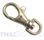 50er Pack Karabinerhaken 9 x 39mm mit rundem Wirbel Farbe: Gold