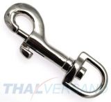 50er Pack Karabinerhaken 13 x 62mm mit rundem Wirbel