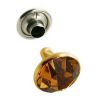 10er Pack Strassnieten Chatonnieten 6mm Bernstein Gold
