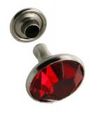 10er Pack Ziernieten Strassnieten Chatonnieten 7mm Rot Strass