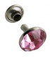 10er Pack Ziernieten Strassnieten Chatonnieten 7mm Rosa Strass