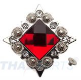 Strass Concho Rot eckig 35mm Concha Conchos Conchas