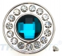Strass Concho Blau rund 35mm Concha Conchos Conchas