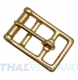 10er Pack Sattelgurtschnalle mit Rolle Messing Rostfrei 25mm