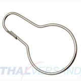 10er Pack Vorhanghaken Universalhaken Birne Stahldraht 62mm