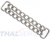 Doppelkinnkette 20mm x 115mm Stahl vernickelt Doppel Kinnkette