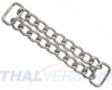 10er Pack Doppelkinnkette 20mm x 115mm vernickelt Doppel Kinnket