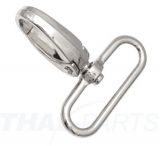 50er Pack Karabinerhaken 40 x 52mm mit ovaler �se vernickelt