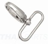 50er Pack Karabinerhaken 30 x 52mm mit ovaler �se vernickelt