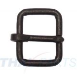 50er Pack Jagd Schnalle 20mm schwarz verkupfert, Rollschnalle