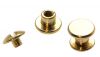 100er Pack Buchschrauben Chicagoschrauben 3,5mm Kopf 7mm Gold