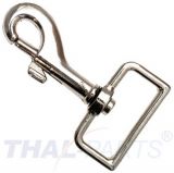 50er Pack Karabinerhaken 25mm x 53mm mit geradem Wirbel