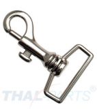 10er Pack Karabinerhaken 30mm x 63mm mit geradem Wirbel