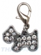 Strassanh�nger Charm H�ndchen #43 Strass / Schmuck Anh�nger