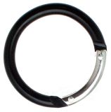50er Pack Rund Karabiner Aluminium 38mm x 4,5mm Schwarz