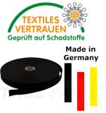 50m Gurtband 30mm Breit ca. 1,6mm stark / Schwarz Polypropylen