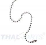 100er Pack Kugelketten 3,2mm x 150mm Silbern mit Verschluss