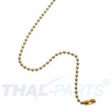 100er Pack Kugelketten 2,4mm x 102mm Gold mit Verschluss