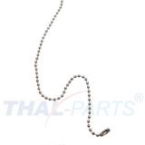 100er Pack Kugelketten 2,4mm x 600mm Silbern mit Verschluss