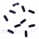 100er Pack Einpressverschl�sse f�r 2,4mm Kugelketten Schwarz