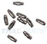 100er Pack Einpressverschl�sse f�r 3,2mm Kugelketten Silbern