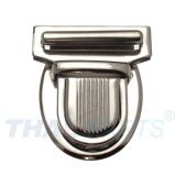 Steckschloss 50x44mm #86 Silbern Mappenschloss Taschenverschluss