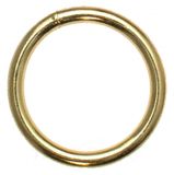 50er Pack Rundringe 16 x 2,4mm Stahl, Gold vermessingt O-Ringe