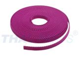 10m Gurtband 10mm Breit ca. 1,6mm stark / Pink Polypropylen