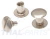 10er Pack Buchschrauben Chicagoschrauben 6mm Kopf 10mm Echt Messing vernickelt