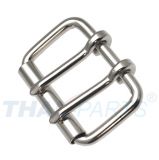 50er Pack Doppeldornschnalle 50mm Doppelschnalle Stahl vernickelt