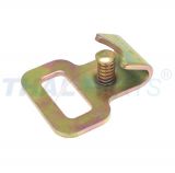 Flachhaken mit Feder zur Ladungssicherung f�r 25mm Gurtband 1500 daN 53 x 3mm