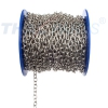 25m Uhrkette 1,2mm x 5,5mm x 5,8mm #U194 vernickelt Silbern Zierkette