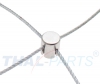 Kreuz Drahtseilklemme 4mm Edelstahl Rostfrei Niro V4A Kreuzklemme f. Drahtseil