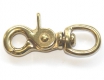Karabinerhaken Messing 13 x 67mm mit Rundwirbel