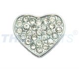 Strassmotiv Herz zum Aufschieben f�r 10mm Gurtband