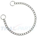 Hunde Halskette kurzgliedrig 3,0mm x 60cm 1-reihig Kettenhalsband Hundehalskette