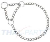 Hunde Halskette mit Zugstop kurzgliedrig 1,6mm x 30cm 1-reihig Kettenhalsband