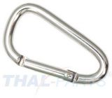 10er Pack Aluminium Karabinerhaken 75mm x 7mm Silbern eloxiert