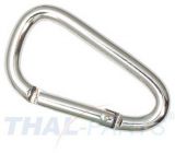 50er Pack Aluminium Karabinerhaken 56mm x 5mm Silbern eloxiert