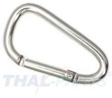 50er Pack Aluminium Karabinerhaken 75mm x 7mm Silbern eloxiert