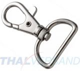 10er Pack Karabinerhaken 25 x 44mm mit geradem Wirbel