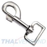 10er Pack Karabinerhaken 25 x 82mm mit geradem Wirbel