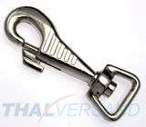 10er Pack Karabinerhaken 20 x 84mm mit geradem Wirbel Heavy Duty